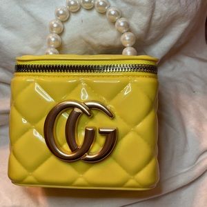 YELLOW NEW CUTE JEWELRY BOX GIRL PURSE